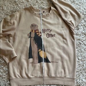 Beige Harry Potter Graphic Sweatshirt size L (fits like an M)